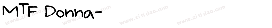 MTF Donna字体转换